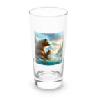 daichan Marketの熊の親子 Long Sized Water Glass :front