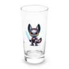 ゆうちゃんNFTいいねの耳長フェネックちゃんヒーローバージョン Long Sized Water Glass :front