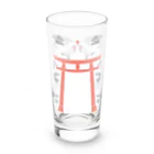 Amiの狐の手毬唄 狛狐 Long Sized Water Glass :front