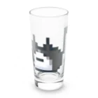 ねこさん爆発ショップのハチワレねこさんドット（ファビコン）  Long Sized Water Glass :front