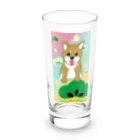 Lily bird（リリーバード）のにこにこ柴犬 和柄② Long Sized Water Glass :front