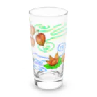 Lily bird（リリーバード）の枝つきホオズキ 水紋（和柄）その2 Long Sized Water Glass :front