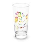 約束の場末×はとみ図案のいぬきんぐCOLORFUL Long Sized Water Glass :front