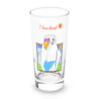 Lily bird（リリーバード）のどーん！とピーコちゃん ロゴ入り① Long Sized Water Glass :front