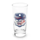 IZANAMI by Akane Yabushitaの【日本レトロ#29】猿と温泉 Long Sized Water Glass :front