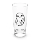 hoshiasのしろふくろう Long Sized Water Glass :front