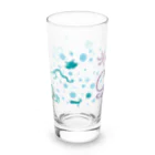 oba:obaのドット蛸ブルー Long Sized Water Glass :front