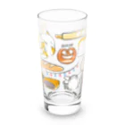 サカモトリエ/イラストレーターのコーギーパン（横長） Long Sized Water Glass :front