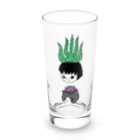 nanaqsaのアロエのアッちゃん下にエケネコ Long Sized Water Glass :front