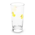 Courage Story ストアのあひる親子 Long Sized Water Glass :front