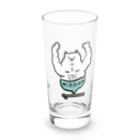 けちゃっぷごはんのお店のねこマッチョライス Long Sized Water Glass :front