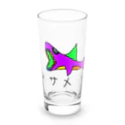 しげやすの絵のサメの絵 Long Sized Water Glass :front