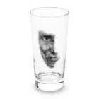 謎モノ店の点描の男 Long Sized Water Glass :front