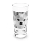 akane_art（茜音工房）のモノクロチワワ（おすまし） Long Sized Water Glass :front