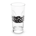 yusponzのロゴ　黒 Long Sized Water Glass :front