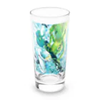 志瓜のSUZURIのカエルとアルトクラリネット Long Sized Water Glass :front