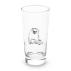 しろくろの犬の犬 / 長沢芦雪 Long Sized Water Glass :front