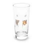 L_arctoaのカマキリの雌雄（背景透過ver） Long Sized Water Glass :front