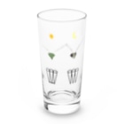 L_arctoaのカマキリの昼と夜の複眼（絵文字、背景透過ver） Long Sized Water Glass :front