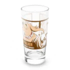 きくはうす  🐾ほぼキャバリアのアメコミ風キャバリア（セピア） Long Sized Water Glass :front