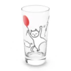 ハナのお店の風船で飛んじゃった猫 Long Sized Water Glass :front