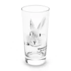 j8ie de vivre♪のうさぎの休憩　USAGIZUKI　モノクロ Long Sized Water Glass :front