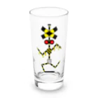 ゴロニャーのダサT屋さんの走れ！踏切 カンカン くん Railroad crossing ふみきり フミキリ  Long Sized Water Glass :front