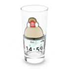 Lily bird（リリーバード）の「小鳥が眠りたがってるんだ」（シナモン文鳥） Long Sized Water Glass :front