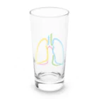 8anna storeの人体のなぞ。カラフルな肺。 Long Sized Water Glass :front