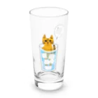 mapechiのトラネコしまお、暑いの苦手 Long Sized Water Glass :front