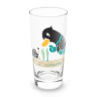 イラスト MONYAAT のねぎってる鴨カモ BM 白フチなし  Long Sized Water Glass :front