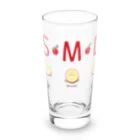 イラスト MONYAAT のML002 SMLTシャツのりんごすたぁ*輪切りのリンゴ Long Sized Water Glass :front