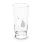 ゆいたっく／犬イラストのオールドイングリッシュシープドッグ Long Sized Water Glass :front