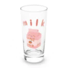 ひるね本箱　Hirune Honbako のいちごミルク Long Sized Water Glass :front