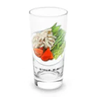 脂身通信Ｚのトマト・ほうれん草・蒸し鶏のサラダ Long Sized Water Glass :front