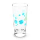 LalaHangeulの海亀さん　ハングルデザイン Long Sized Water Glass :front