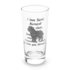 onehappinessのセントバーナード Long Sized Water Glass :front