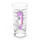 LalaHangeulのSeahorse Dad ピンク Long Sized Water Glass :front