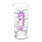 LalaHangeulのSeahorse Dad ピンク Long Sized Water Glass :front