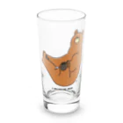 サトウノリコ*のV字バランスするクマ(いろ) Long Sized Water Glass :front