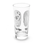 LalaHangeulのゾウリとゾウリムシ　ハングル Long Sized Water Glass :front