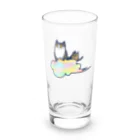 cosmicatiromの五色の雲と二匹の猫 Long Sized Water Glass :front