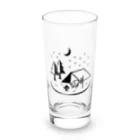 Andiamoのキャンプな夜（黒） Long Sized Water Glass :front