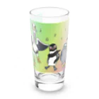 penguininkoのHappiness dancing グラデversion③ Long Sized Water Glass :front