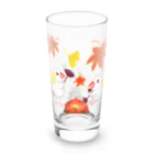 Lily bird（リリーバード）の落ち葉と焼き芋と文鳥ず Long Sized Water Glass :front