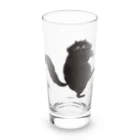 かわむショップ　suzuri支店の踊るもふもふ Long Sized Water Glass :front