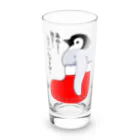 LalaHangeulのクリスマスの靴下が小さ過ぎると文句を言う皇帝ペンギンの子供 Long Sized Water Glass :front