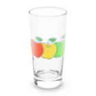 ハナのお店のりんご三兄弟 Long Sized Water Glass :front