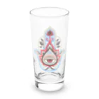 IZANAMI by Akane Yabushitaの誕生石色✋ハムサの手（4月・ダイヤモンド） Long Sized Water Glass :front