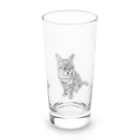 ０２０２のモノクロきゃっと〜3丁目の猫の感情〜 Long Sized Water Glass :front